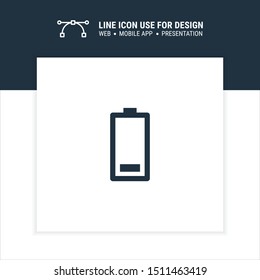 battery low icon design vector illustration