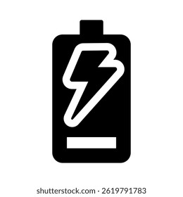 Elemento de icono bajo de la batería para el diseño