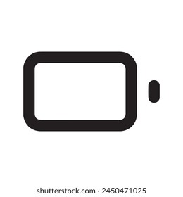 Battery low icon line design