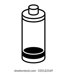 battery low level isolated icon