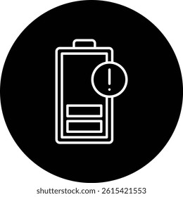 Battery Low vector icon. Can be used for printing, mobile and web applications.
