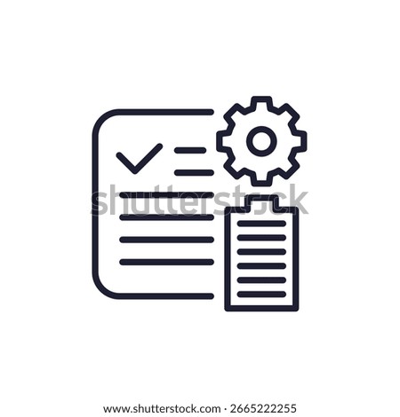 battery management icon, BMS line design on white