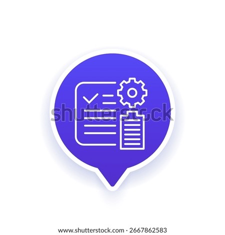 battery management icon, BMS line design