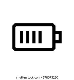 Battery mini line, icon, background and graphic. The icon is black and white, linear  flat, vector, pixel perfect, minimal, suitable for web and print. 