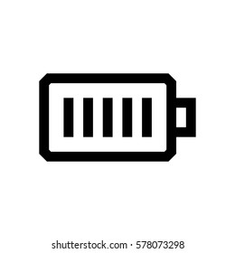 Battery mini line, icon, background and graphic. The icon is black and white, linear  flat, vector, pixel perfect, minimal, suitable for web and print. 