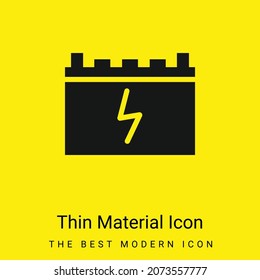 Icono mínimo de material amarillo brillante