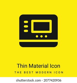 Battery minimal bright yellow material icon