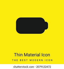 Icono mínimo de material amarillo brillante
