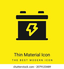 Icono mínimo de material amarillo brillante