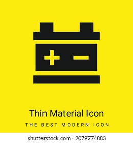Icono mínimo de material amarillo brillante