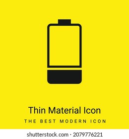Icono mínimo de material amarillo brillante