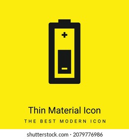 Icono mínimo de material amarillo brillante