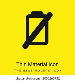 Icono mínimo de material amarillo brillante