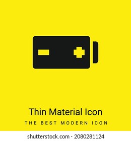 Icono mínimo de material amarillo brillante