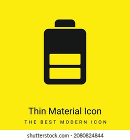Icon des minimalen, hellgelben Materials der Batterie