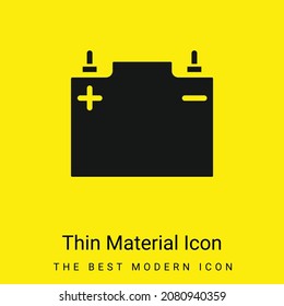 Icono mínimo de material amarillo brillante