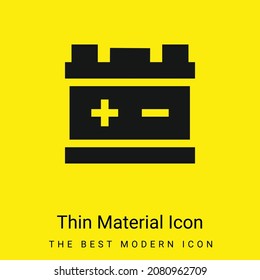Icono mínimo de material amarillo brillante