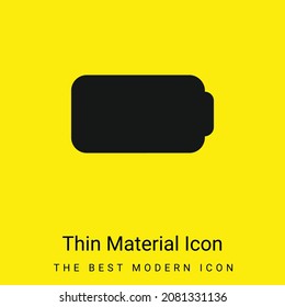 Icono mínimo de material amarillo brillante