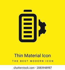 Icono mínimo de material amarillo brillante
