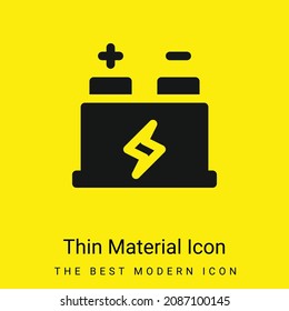 Icono mínimo de material amarillo brillante