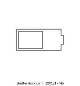 battery  mobile icon. Element of cyber security for mobile concept and web apps icon. Thin line icon for website design and development, app development