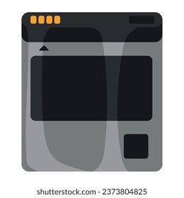 battery mobile illustration isolated vector