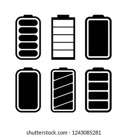 battery models icon set, icons vector on white background