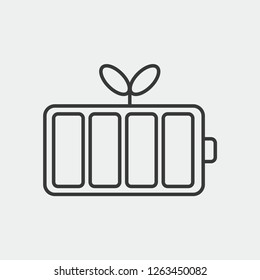 Battery Modern Simple Vector Icon