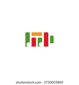 Idea del logotipo de la nota musical de la batería.