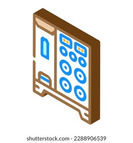 battery organizer garage tool isometric icon vector. battery organizer garage tool sign. isolated symbol illustration