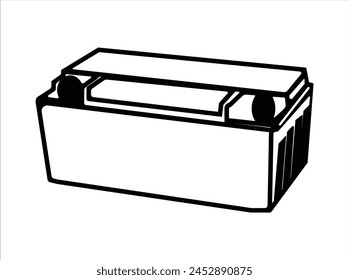 Battery outline desaine vector illustration