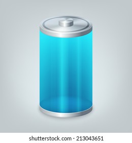 Battery with the overall level of charge