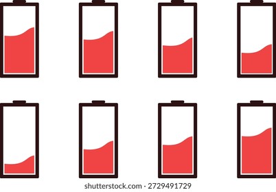 Icono de Vector porcentual de batería para recurso gráfico 