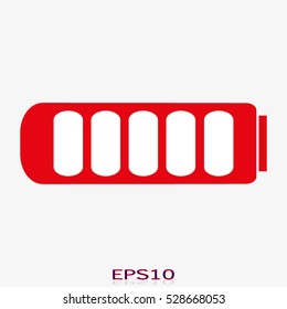 battery for the phone icon, vector illustration, eps10