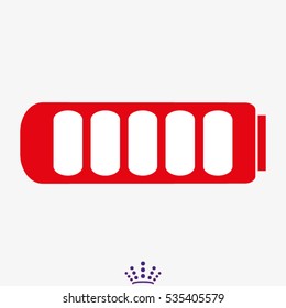 battery for the phone icon, vector illustration EPS 10