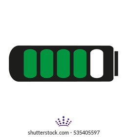 battery for the phone icon, vector illustration EPS 10