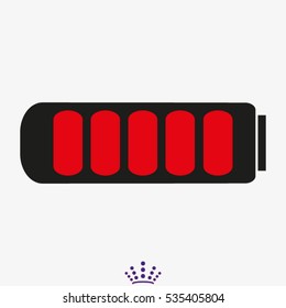 battery for the phone icon, vector illustration EPS 10