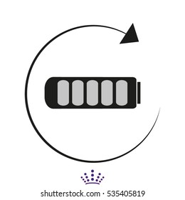 battery for the phone icon, vector illustration EPS 10