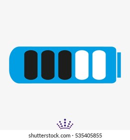 battery for the phone icon, vector illustration EPS 10