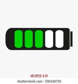 battery for the phone icon, vector illustration eps10