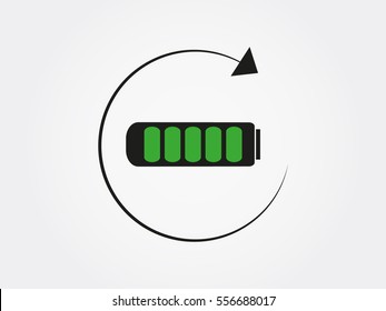 battery for the phone icon, vector illustration eps10