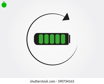 battery for the phone icon, vector illustration eps10