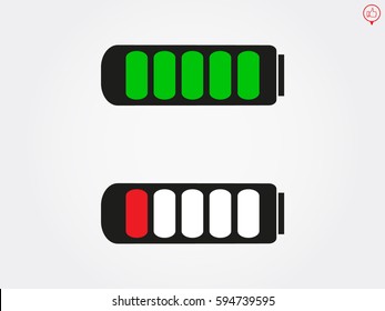 battery for the phone icon, vector illustration eps10