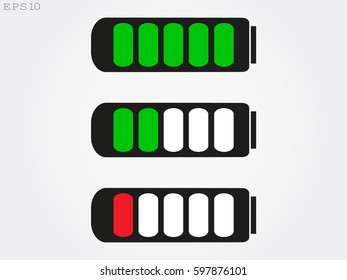 battery for the phone icon, vector illustration eps10