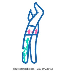 battery pliers doodle icon sketch vector. battery pliers sign. isolated symbol illustration