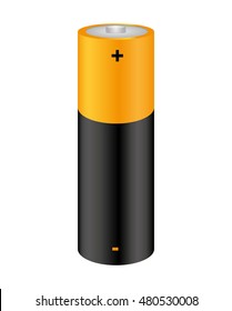 battery power alcaline isolated vector illustration design