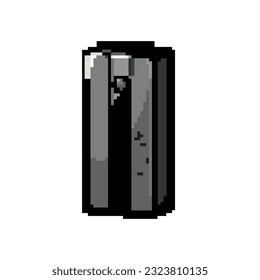 battery power bank game pixel art retro vector. bit battery power bank. old vintage illustration