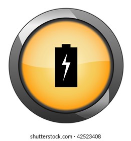 Battery power button. vector