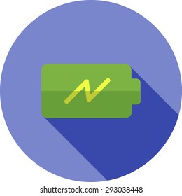 Battery, power, charging icon vector image. Can also be used for phone and communication. Suitable for use on web apps, mobile apps and print media.