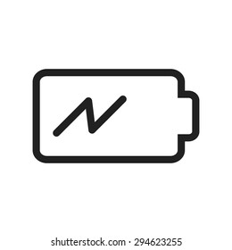 Battery, power, charging icon vector image. Can also be used for phone and communication. Suitable for use on web apps, mobile apps and print media.